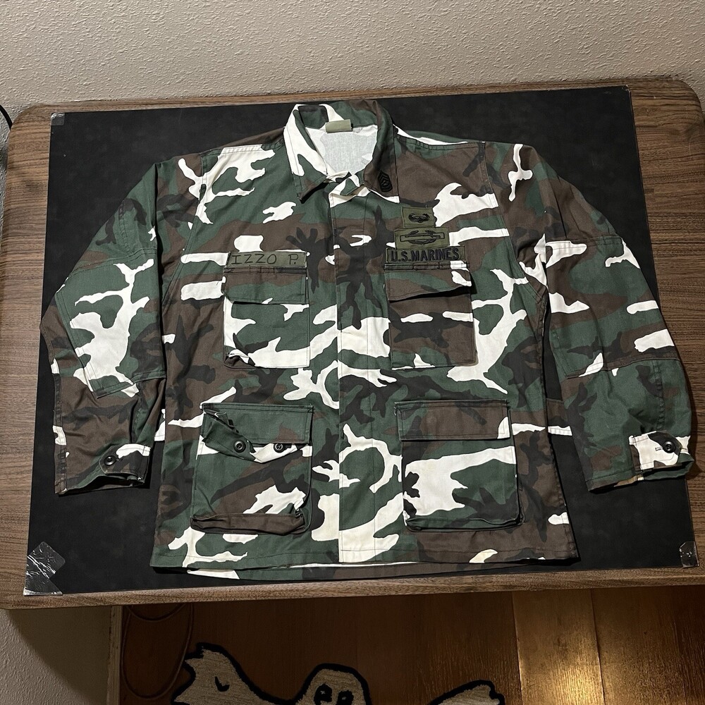 Snow Camo Vintage OG-107 Jacket Combat Jungle Shirt USA Tiger Stripe Kanye West